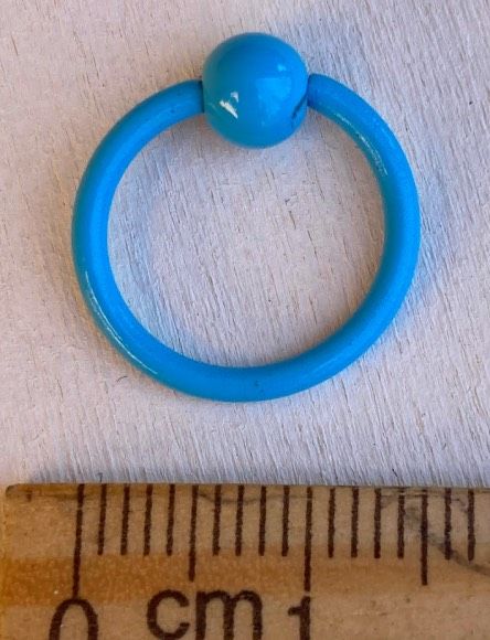 Piercing Nipple Anello Azzurro ( PNip92 )