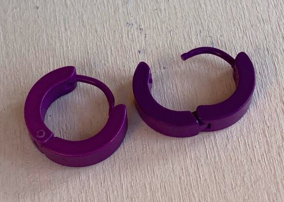 Orecchini Cerchietti Viola ( OCc23 )