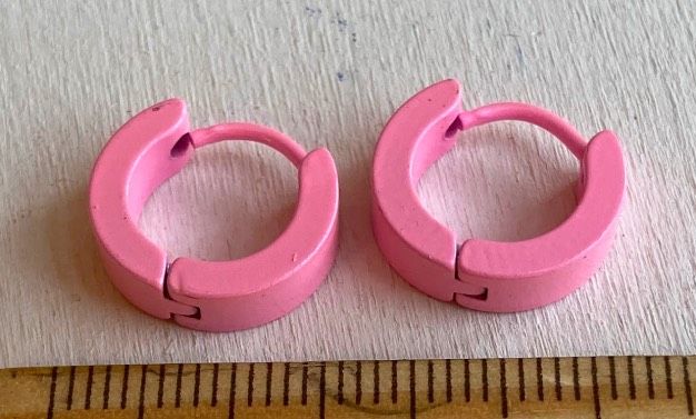 Orecchini Cerchietti Rosa ( OCc24 )