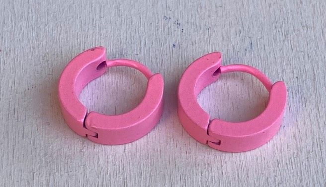 Orecchini Cerchietti Rosa ( OCc24 )