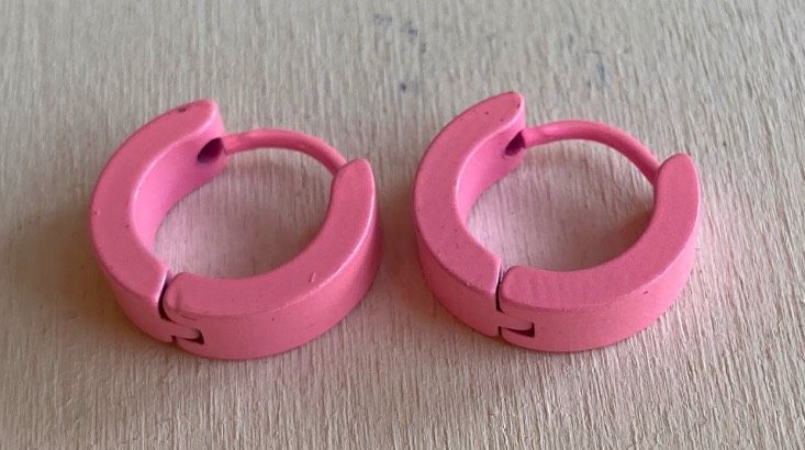 Orecchini Cerchietti Rosa ( OCc24 )