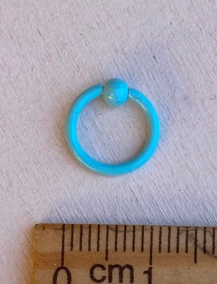 Piercing Nipple Anello Celeste ( PNip101 )