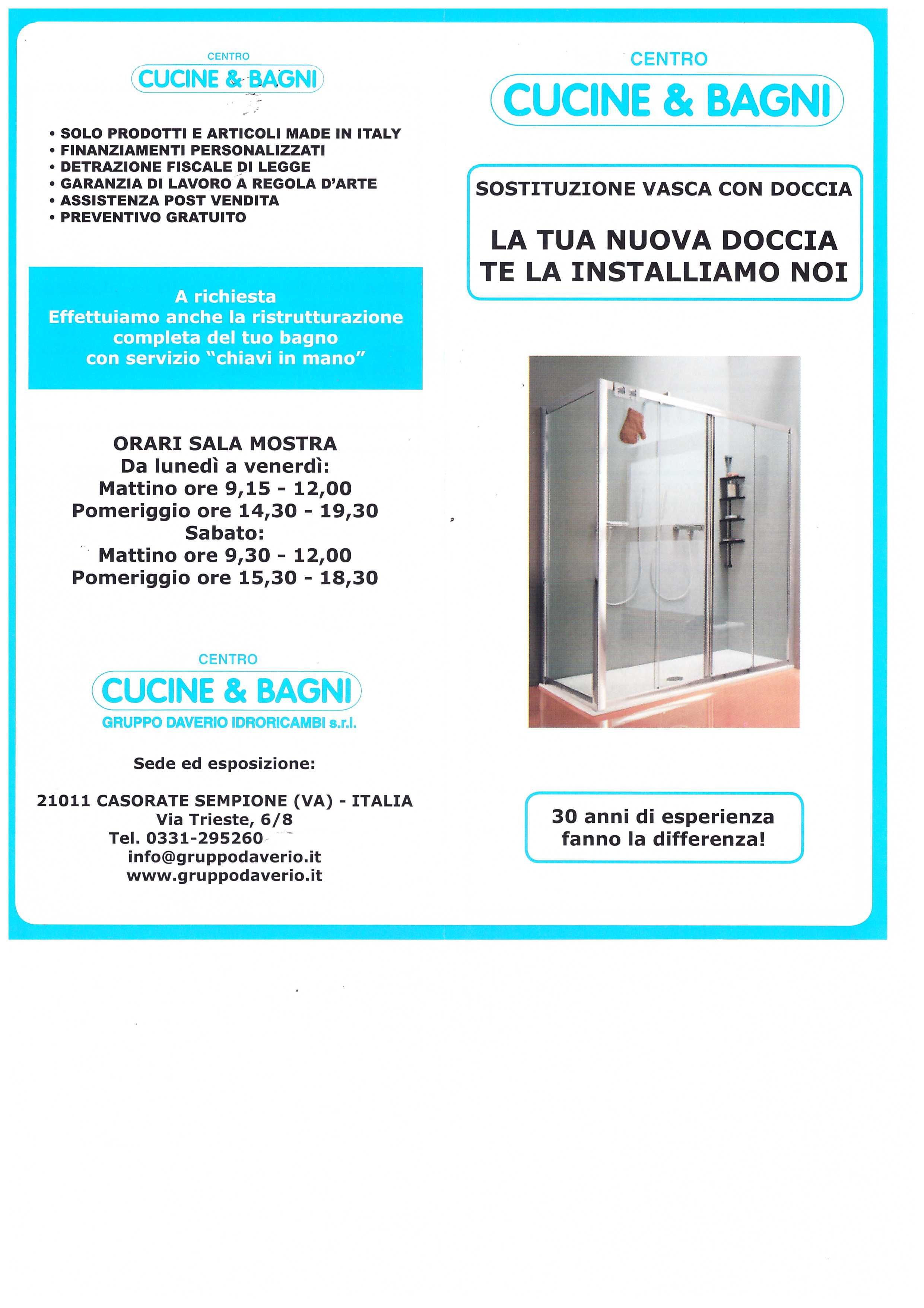 Sostituzione vasca con doccia Gallarate, Samarate,