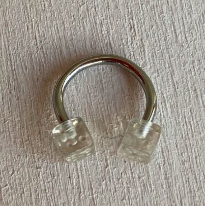 Piercing Dadi Trasparenti ( PSe02 )