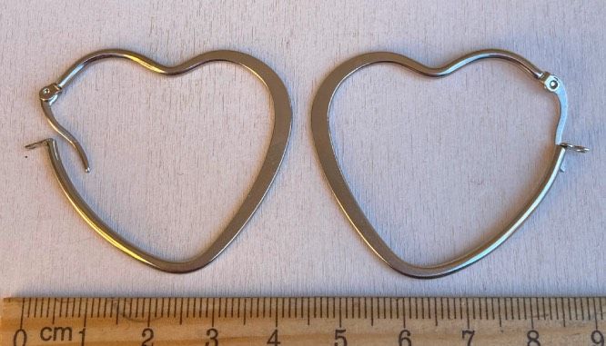Orecchini Cerchi Cuori ( OCe70 )