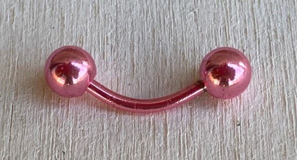 Piercing Sopracciglio Rosa Metallizzato ( PSo58 )