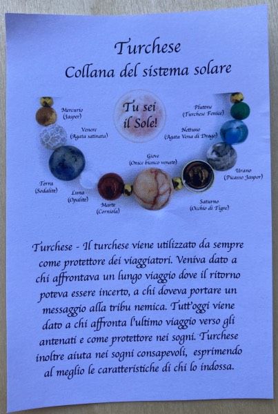 Collana Turchese Sistema Solare ( CTur11 )