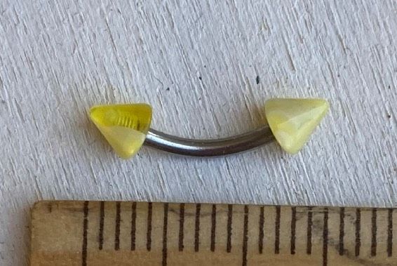 Piercing Sopracciglio Punte Gialle( PSo77 )