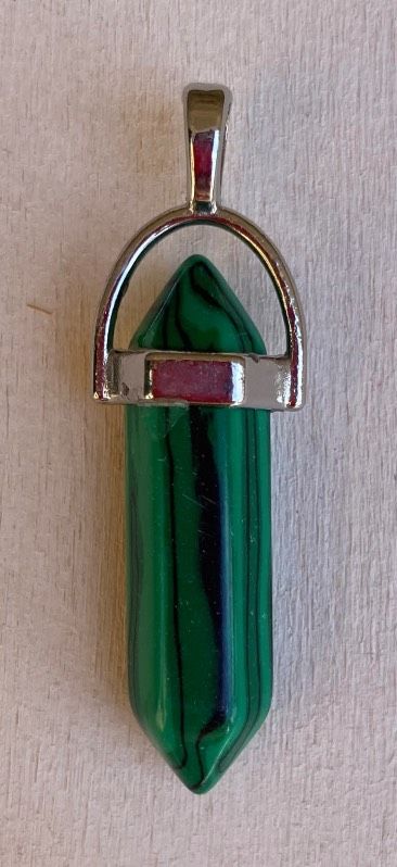 Ciondolo Bacchetta Malachite ( CMal06 )