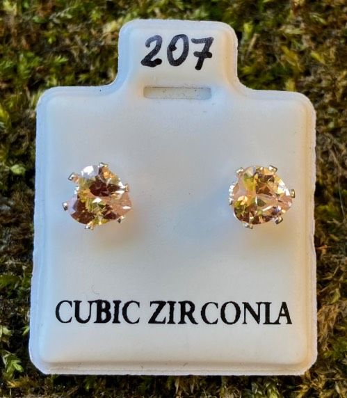Orecchini Cuori Beige ( CZ207 )