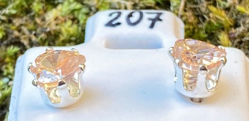 Orecchini Cuori Beige ( CZ207 )