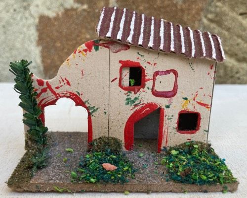 Casetta Presepe Cartoncino ( NAdd328 )