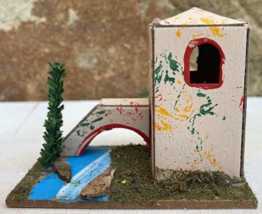 Casetta Presepe Cartoncino ( NAdd284 )