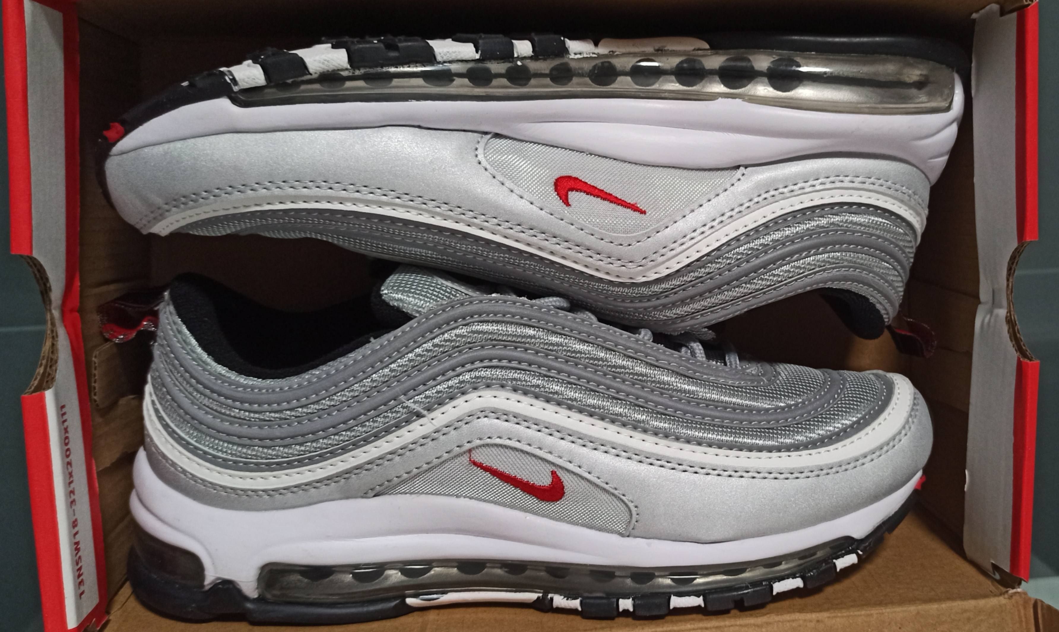 Nike Air Max 97 Grigia OG Tg 42 Silver Grigio New