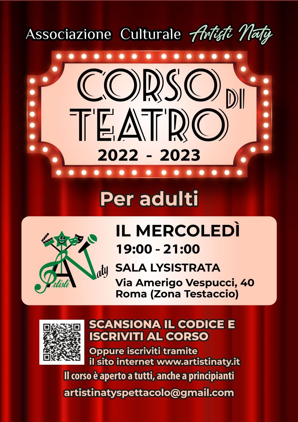 Corsi di teatro e spettacolo Roma e provincia