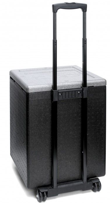 Contenitore isotermico PPE-Polibox Trolley nero