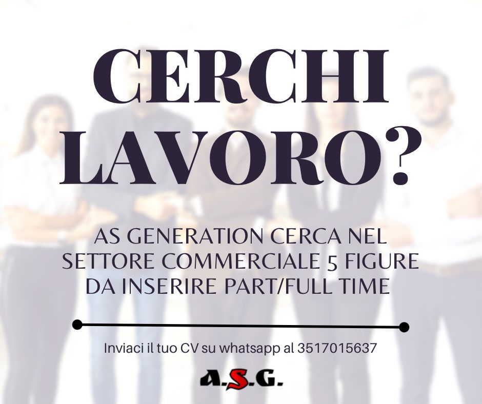 AS GENERATION RICERCA PERSONALE!