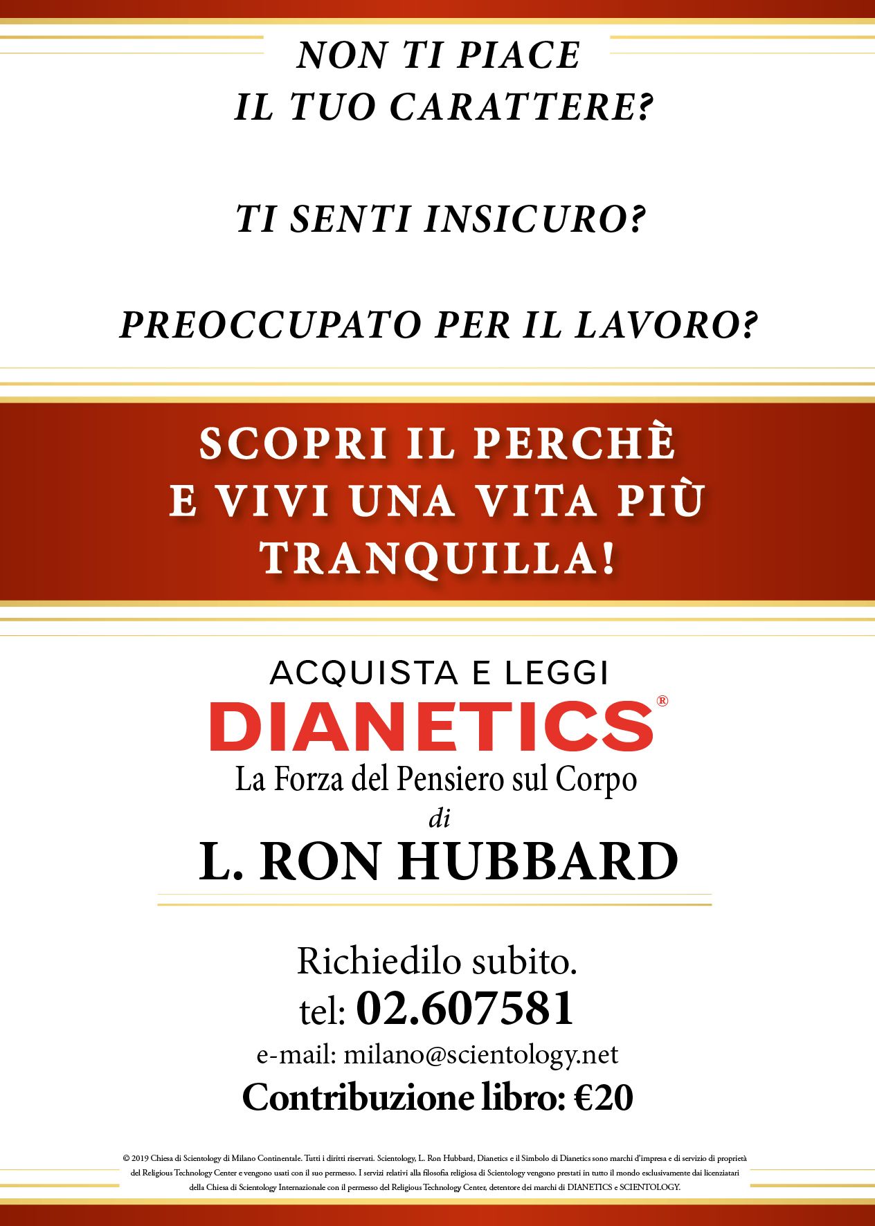 Dianetics, la forza del pensiero sul corpo