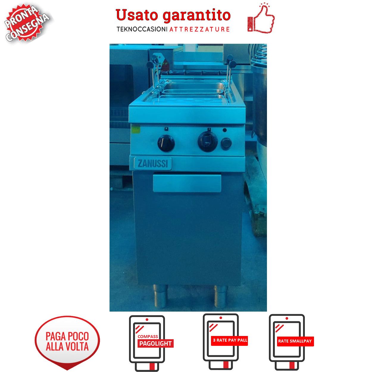 Cuocipasta a gas Zanussi litri 40 usato garantito 